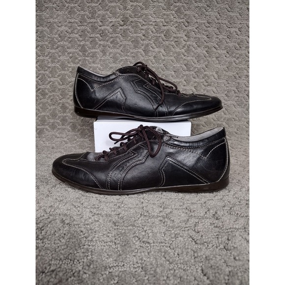 Salvatore Ferragamo Other - Salvatore Ferragamo Millie Leather Sneakers Brown Men's 9 EE‎ Italy Made